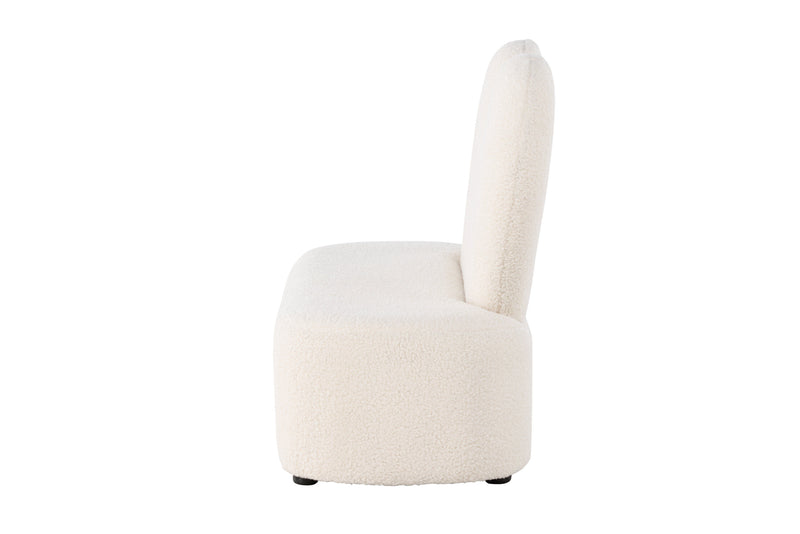 Venture Home - Kids Flower Sofa – Beige teddy – 99×36×65 cm
