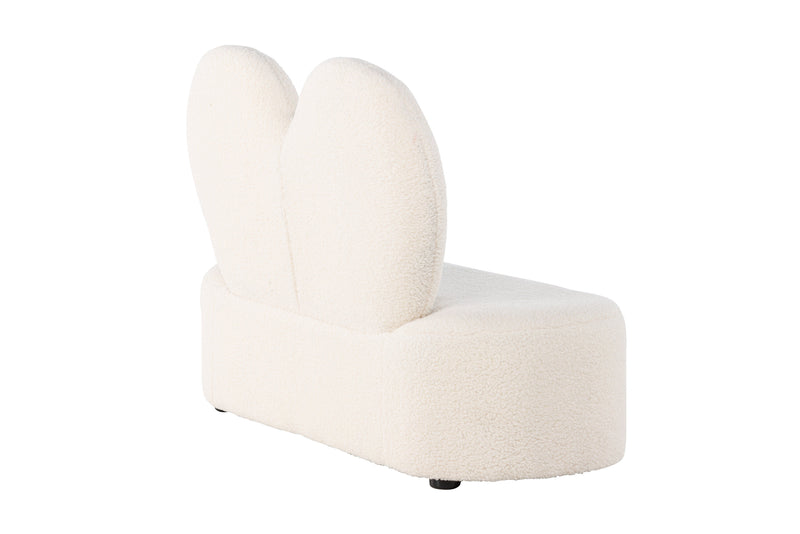 Venture Home - Kids Flower Sofa – Beige teddy – 99×36×65 cm