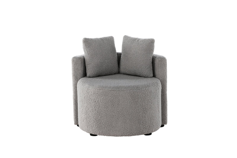 Venture Home - Kelso Kids 2-personers sofa – Grå teddy – 59×56×45 cm