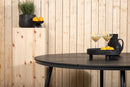 Venture Home - Break rundt spisebord Ø150 cm, sort, aluminium og aintwood