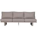 BEAR GARDEN 3-SEATER SOFA ALUMINIUM SAND
