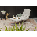 COOSA GARDEN HOCKER ALUMINIUM SAND