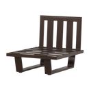 BEAR GARDEN LOUNGE CHAIR/1-SEATER ELEMENT ALUMINIUM BROWN