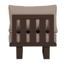 BEAR GARDEN LOUNGE CHAIR/1-SEATER ELEMENT ALUMINIUM BROWN