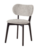 Stilo Spisebordsstol, Sand, mørk stel, 49x54x80 cm - Sæt af 2