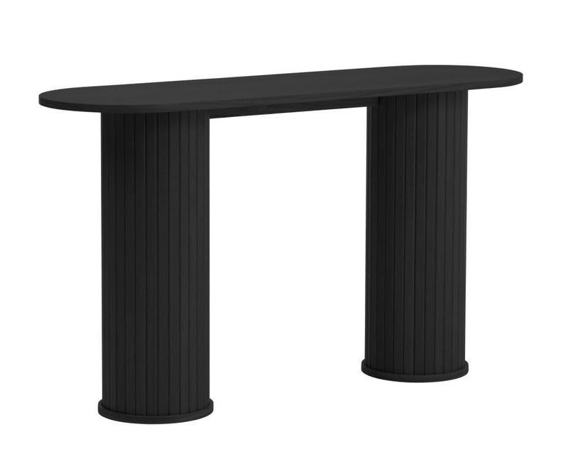 Nola Konsolbord, Sort eg, 130x40x75 cm