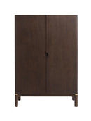 Arun Vitrineskab 130 cm - Espresso Brown Woca olie, B90×D45,5×H 130 cm - Bolig og Haven