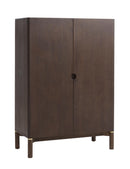 Arun Vitrineskab 130 cm - Espresso Brown Woca olie, B90×D45,5×H 130 cm - Bolig og Haven