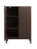 Arun Vitrineskab 130 cm - Espresso Brown Woca olie, B90×D45,5×H 130 cm - Bolig og Haven