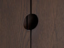 Arun Vitrineskab 130 cm - Espresso Brown Woca olie, B90×D45,5×H 130 cm - Bolig og Haven