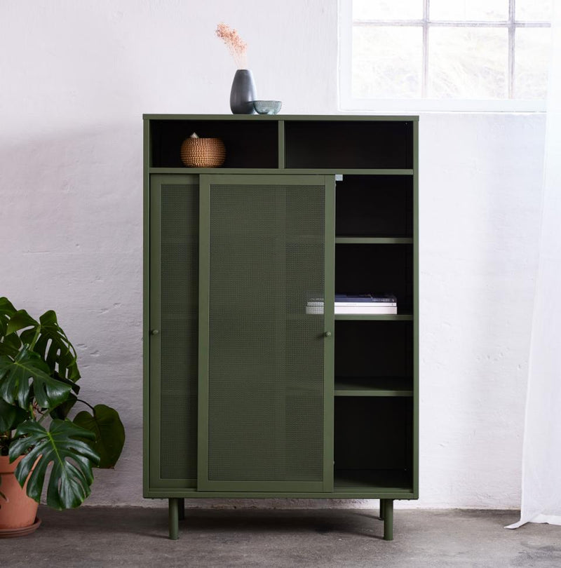 Veep Skab, Olivengrøn, 90x40x140 cm