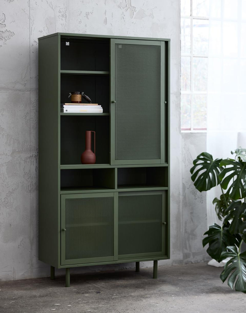 Veep skab, olivengrøn, 90x40x180cm