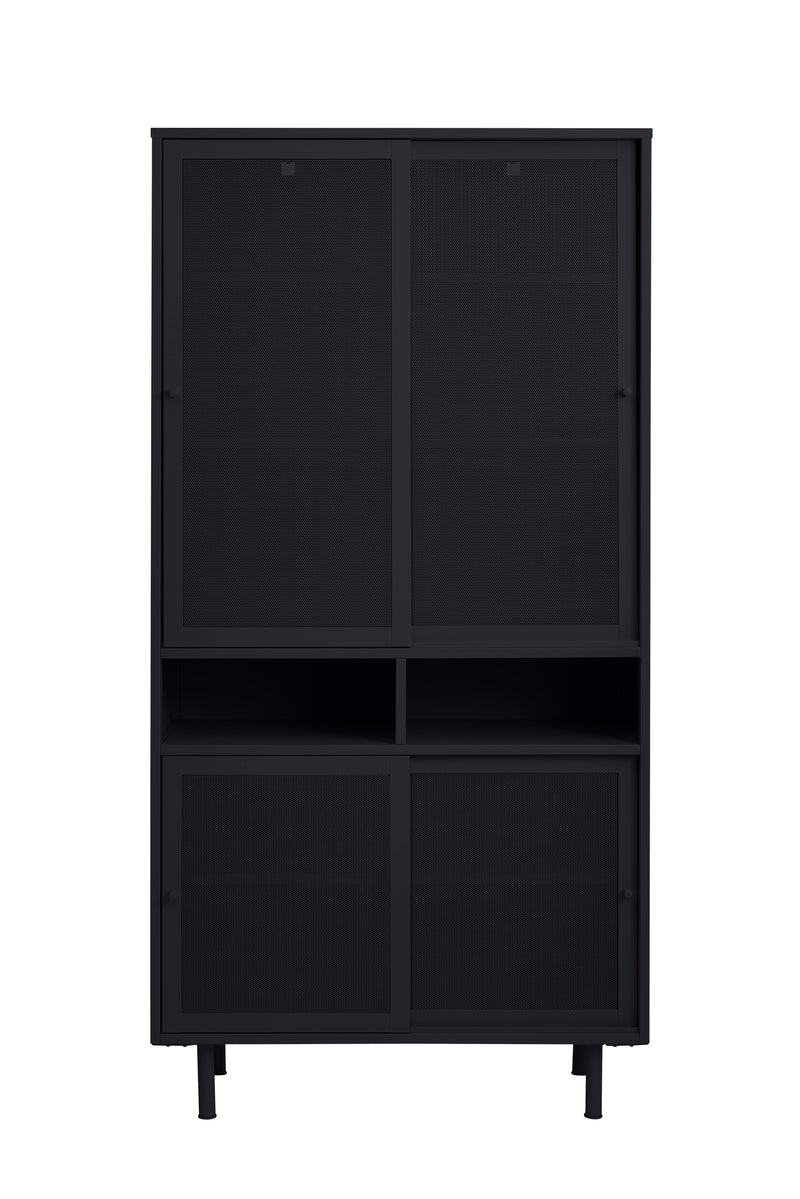 Veep skab, sort, 90x40x180cm