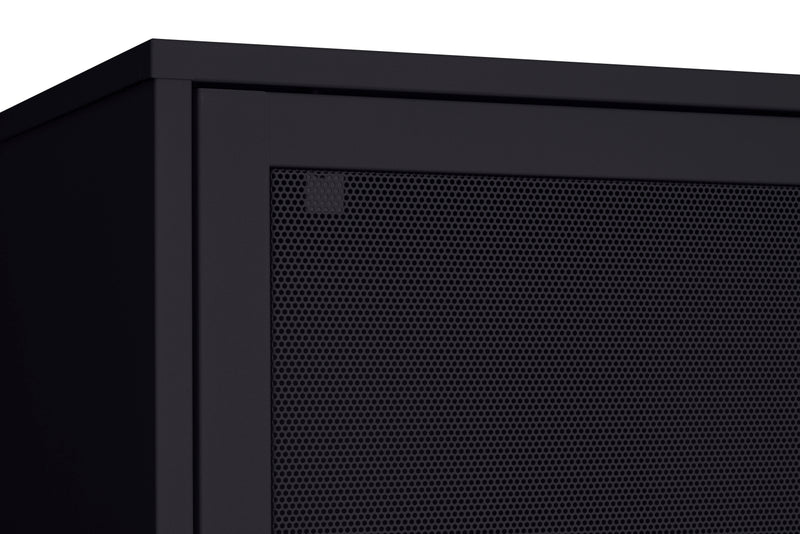 Veep skab, sort, 90x40x180cm