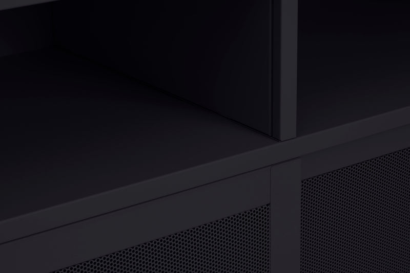 Veep skab, sort, 90x40x180cm