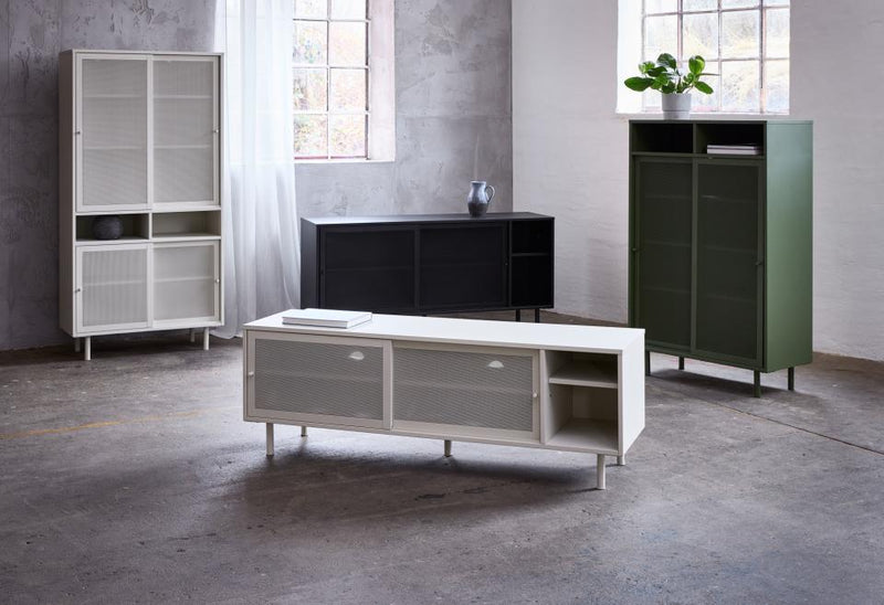 Veep skab, sort, 90x40x180cm