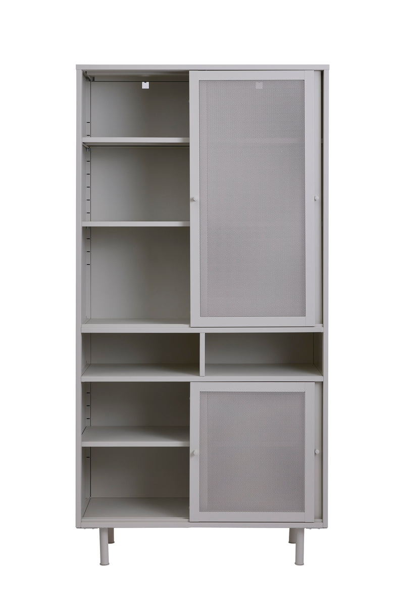 Veep skab, greige, 90x40x180cm