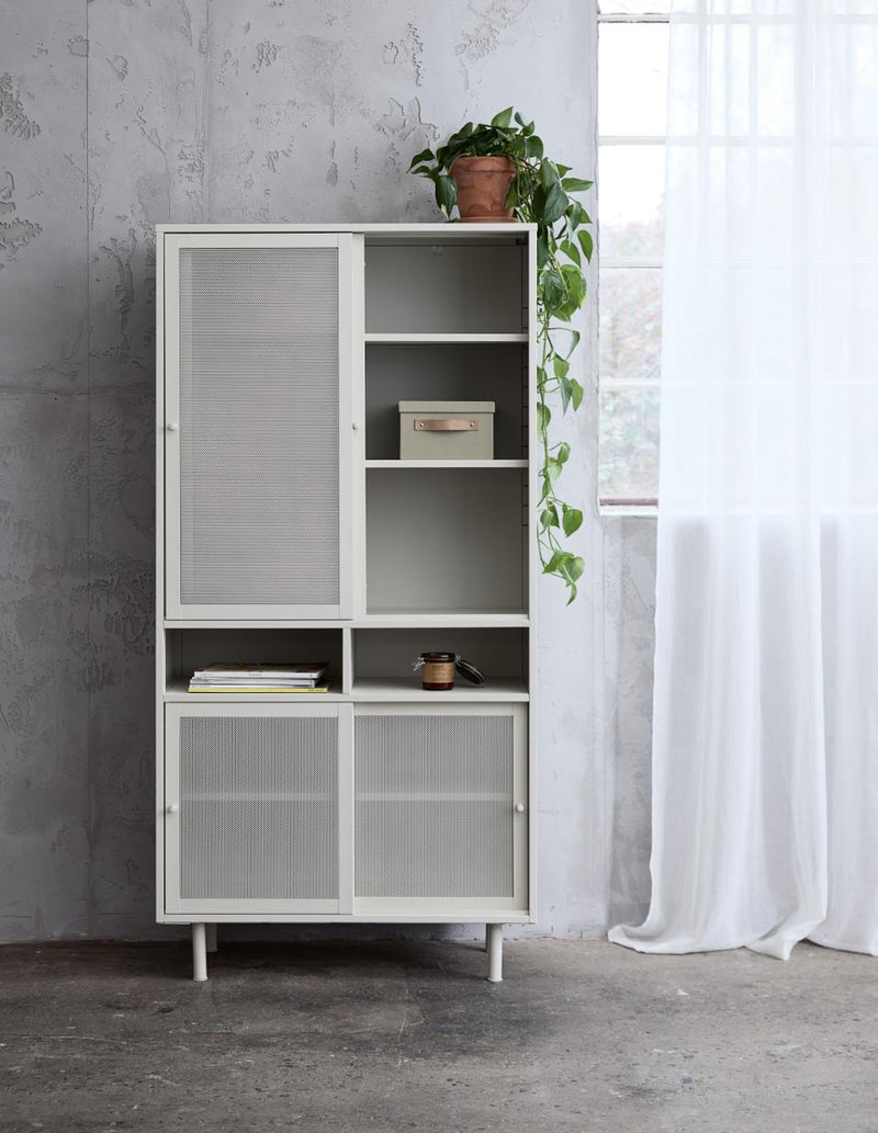 Veep skab, greige, 90x40x180cm