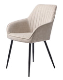 Nolan Spisebordsstol, Sand, 58x59,5x84 cm, Sæt af 2