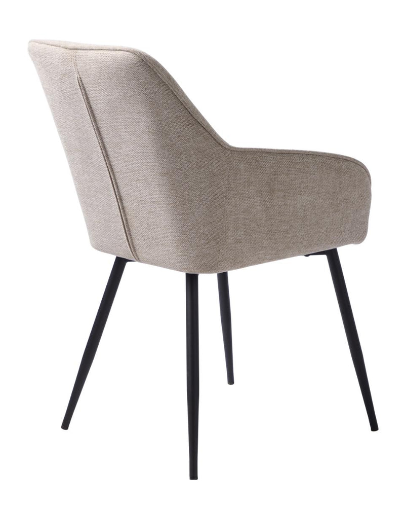 Nolan Spisebordsstol, Sand, 58x59,5x84 cm, Sæt af 2