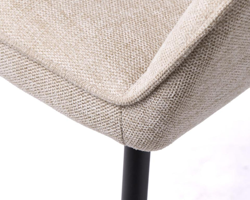 Nolan Spisebordsstol, Sand, 58x59,5x84 cm, Sæt af 2