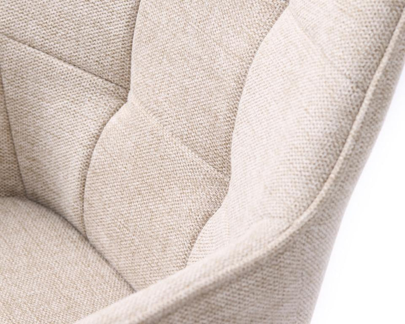 Nolan Spisebordsstol Sand Kvadratisk, 58x59,5x84 cm, Sæt af 2