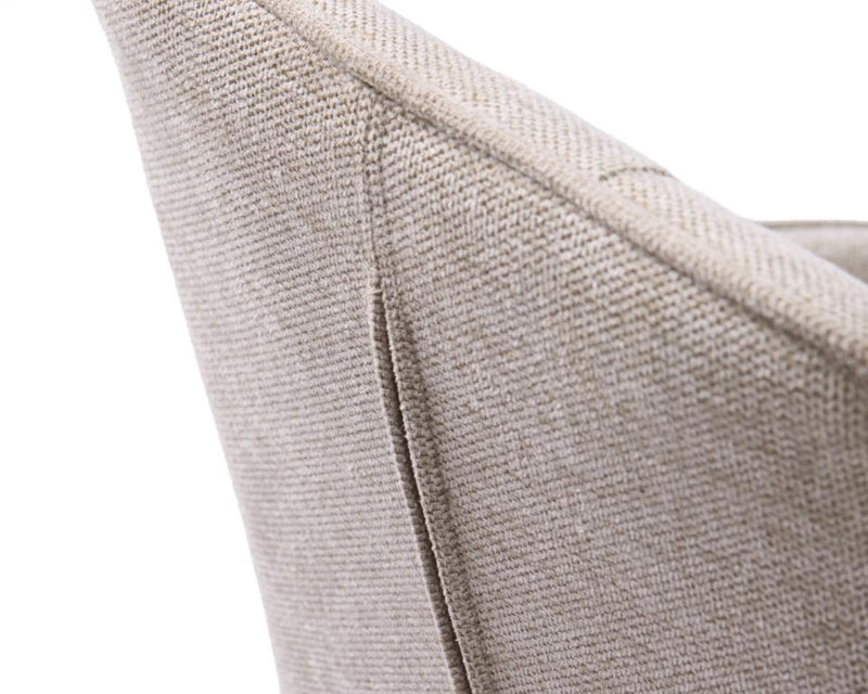 Nolan Spisebordsstol Sand Kvadratisk, 58x59,5x84 cm, Sæt af 2