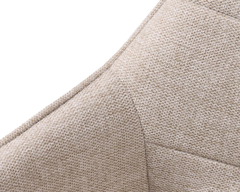 Nolan Spisebordsstol Sand Kvadratisk, 58x59,5x84 cm, Sæt af 2