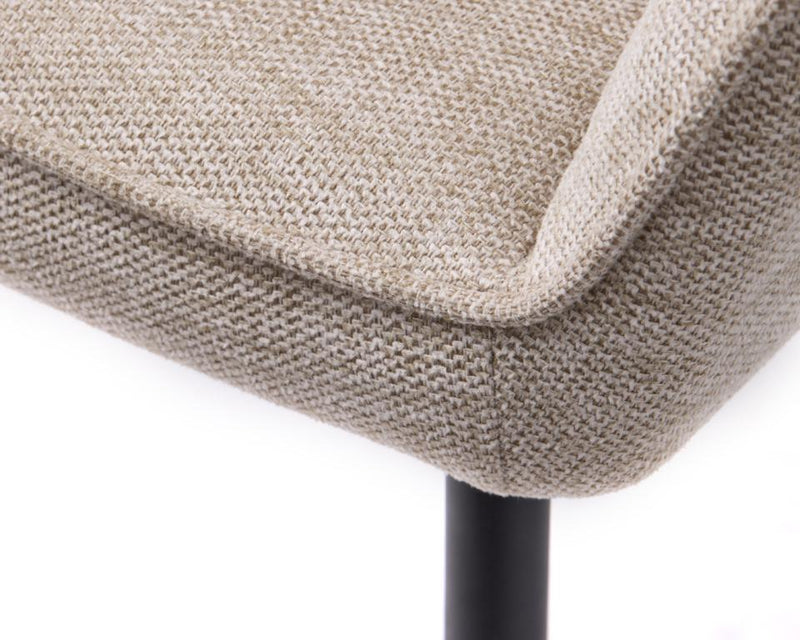 Nolan Spisebordsstol Sand Kvadratisk, 58x59,5x84 cm, Sæt af 2