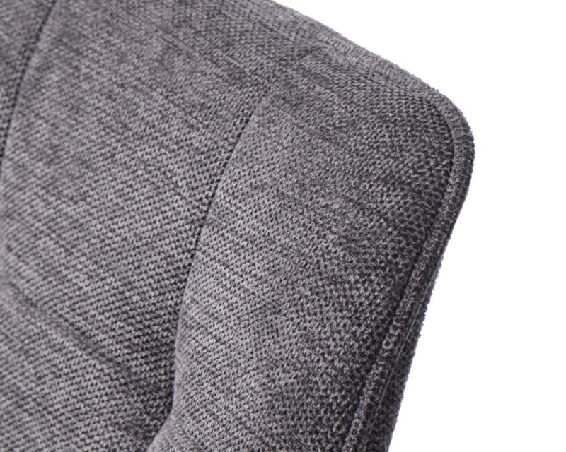 Nolan Spisebordsstol, Mørkegrå Kvadratisk, 58x59,5x84 cm, Sæt af 2