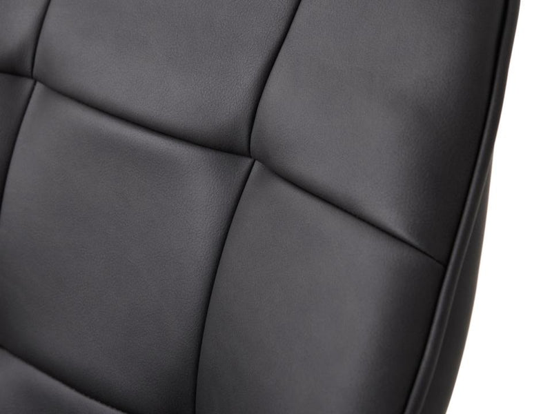 Nolan Spisebordsstol, Mørkegrå PU Kvadratisk, 58x59,5x84 cm, Sæt af 2