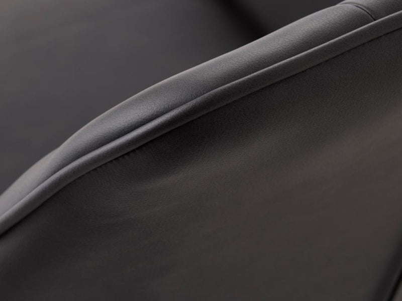 Nolan Spisebordsstol, Mørkegrå PU Kvadratisk, 58x59,5x84 cm, Sæt af 2