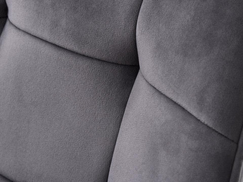 Nolan Spisebordsstol, Mørkegrå Velour, Kvadratisk, 58x59,5x84 cm, Sæt af 2