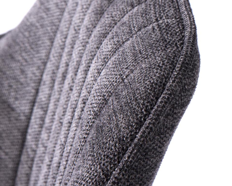 Nolan Barstol, Mørkegrå, 50,5x52x88,5-103,5 cm, Sæt af 2