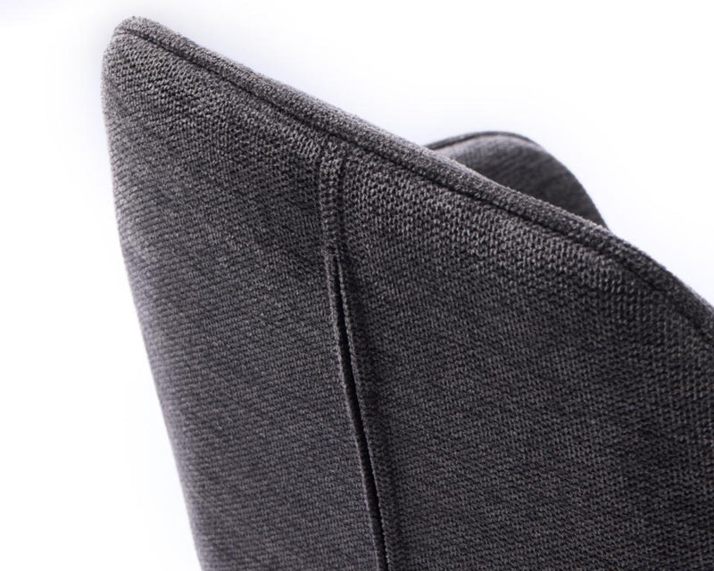 Nolan Barstol, Mørkegrå, 50,5x52x88,5-103,5 cm, Sæt af 2