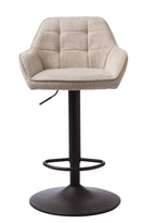 Nolan Barstol, Sand, Kvadratisk, 50,5x52x88,5-103,5 cm, Sæt af 2