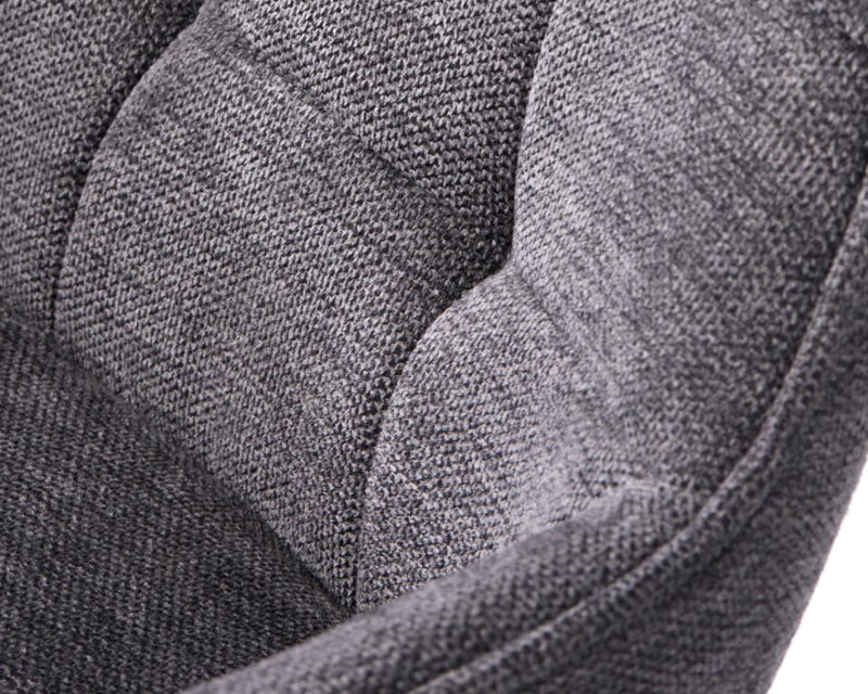 Nolan Barstol, Mørkegrå, Kvadratisk, 50,5x52x88,5-103,5 cm, Sæt af 2