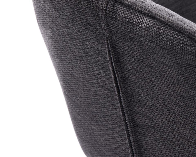 Nolan Barstol, Mørkegrå, Kvadratisk, 50,5x52x88,5-103,5 cm, Sæt af 2