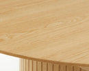 Nola Rundt Spisebord, Natur Eg, Ø120-167x75 cm, Udvideligt