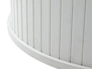 Nola Rundt Spisebord, Hvid, Ø120-167x75 cm, Udvideligt