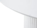 Nola Rundt Spisebord, Hvid, Ø120-167x75 cm, Udvideligt