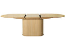 Nola Ovalt Spisebord, Natur Eg, 95x180-230x75 cm, Udvideligt