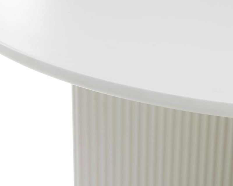 Palma Spisebord, Greige, Ø110x75 cm