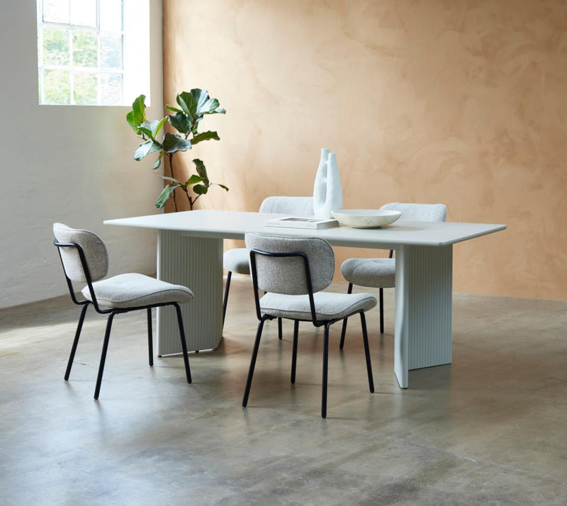 Palma Spisebord, Greige, 200x90x75 cm