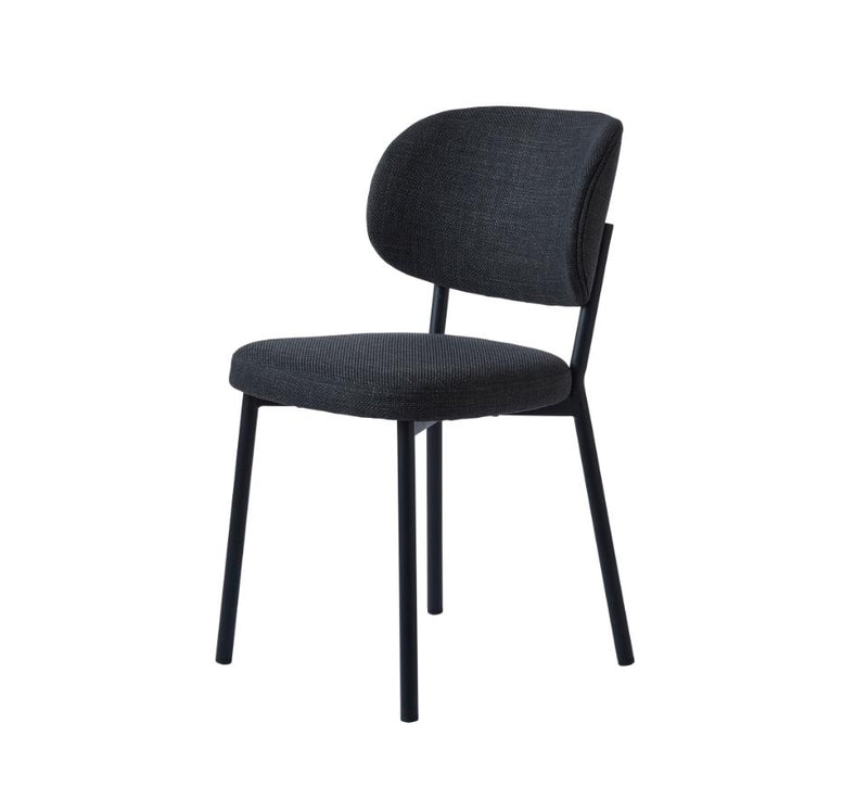 Fowler Spisebordsstol, Mørkegrå, 52,5x48x81,2 cm, Sæt af 2