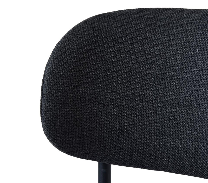 Fowler Spisebordsstol, Mørkegrå, 52,5x48x81,2 cm, Sæt af 2