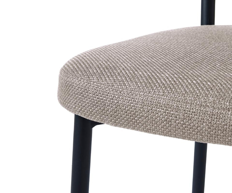 Fowler Spisebordsstol Sand, 52,5x48x81,2 cm, Sæt af 2