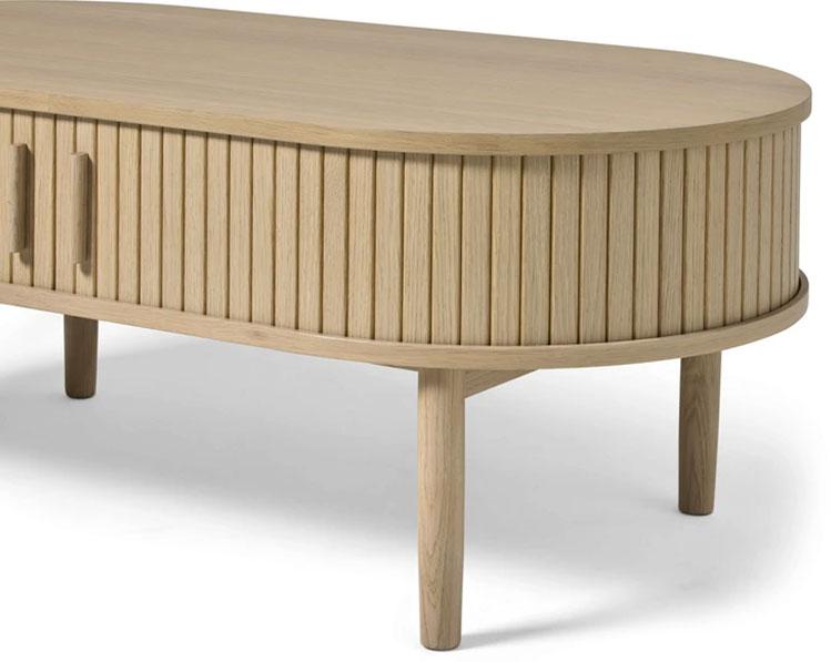 Meta Sofabord, Hvidpigmenteret eg, 120x60x45 cm