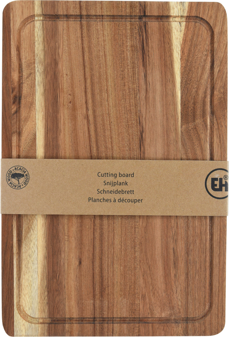 Skærebræt akacietræ 37x25 cm FSC