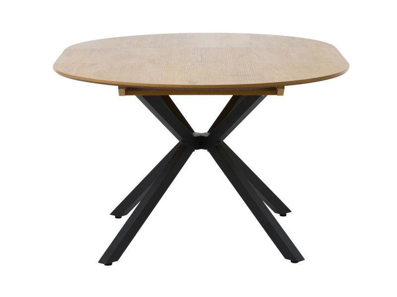 Cesura Rundt Spisebord, Eg Melamin, Ø120-170x75 cm